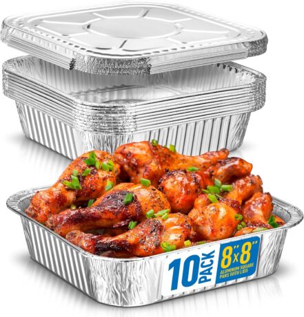 Disposable Food Containers With Foil Lids